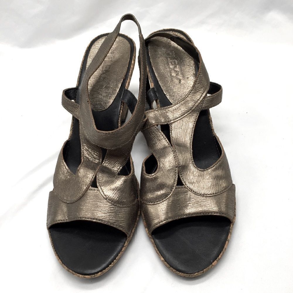 The Flexx Metallic Wedge Sandals